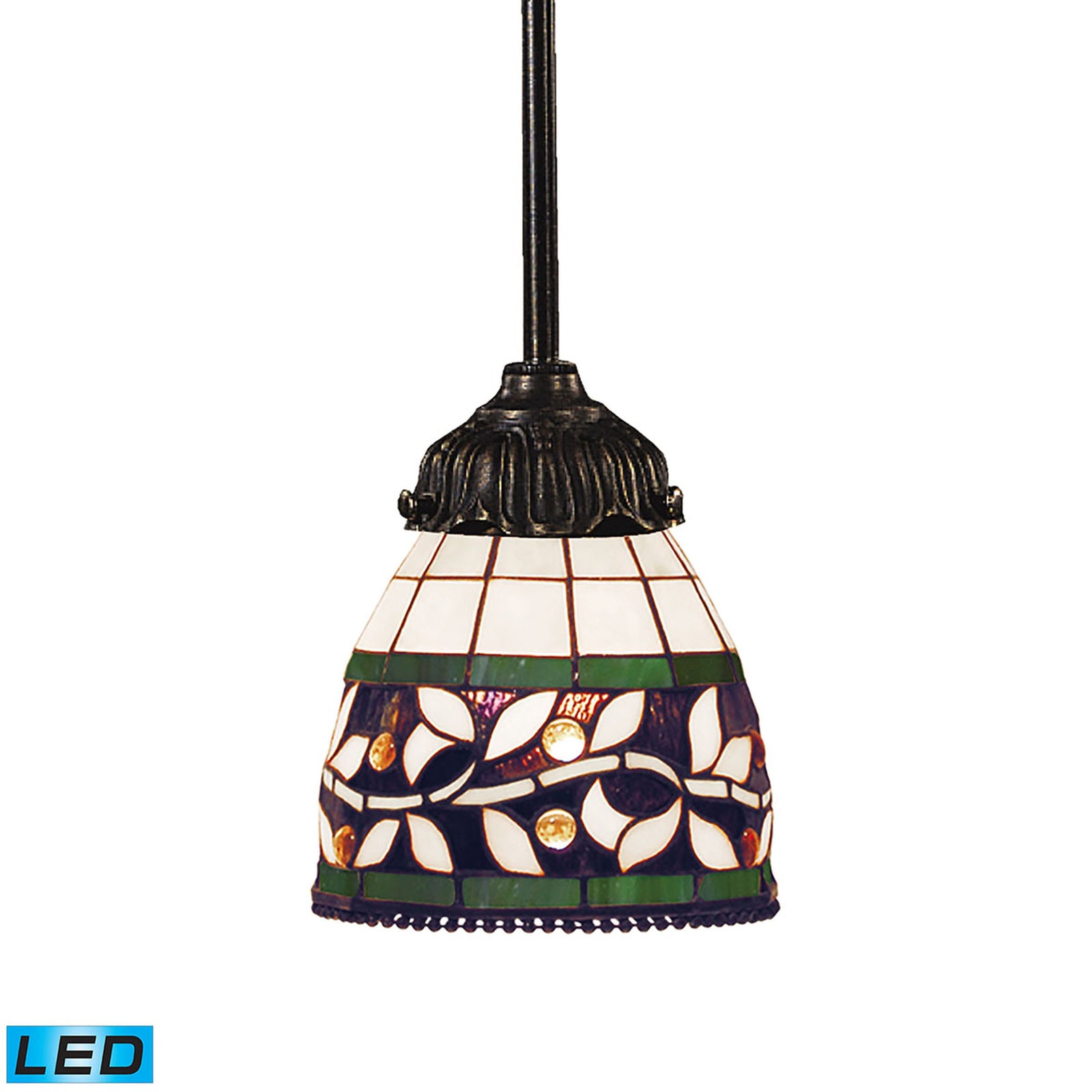 Vinnia 6'' Wide 1-Light Mini Pendant - Bronze - Includes LED Bulb