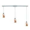 Capri 36'' Wide 3-Light Slim Linear Pendant - Satin Nickel