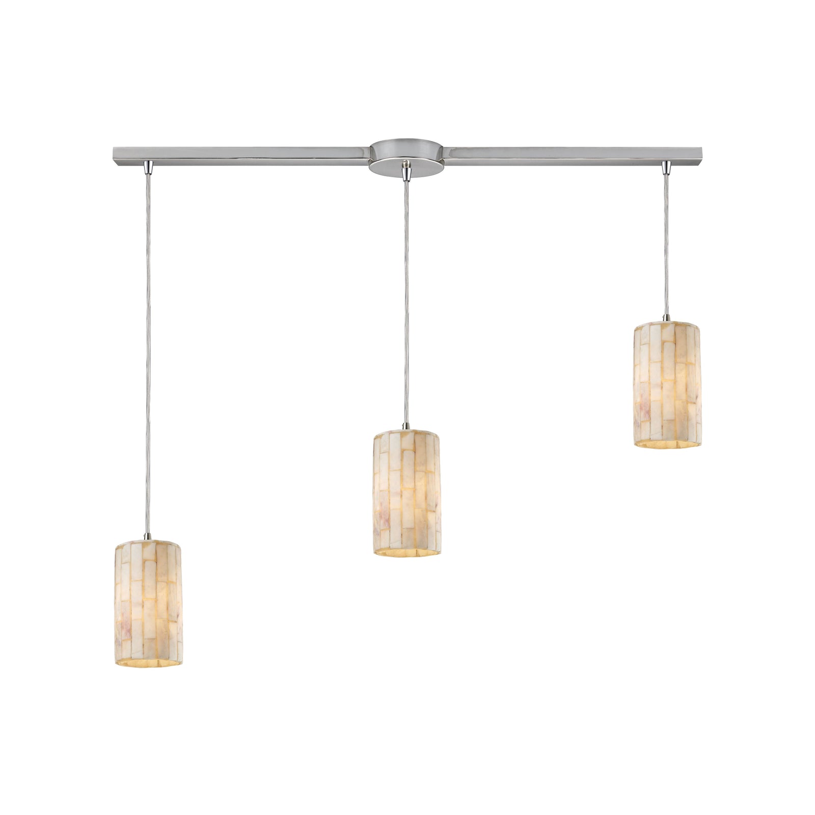 Coletta 36'' Wide 3-Light Slim Linear Pendant - Satin Nickel