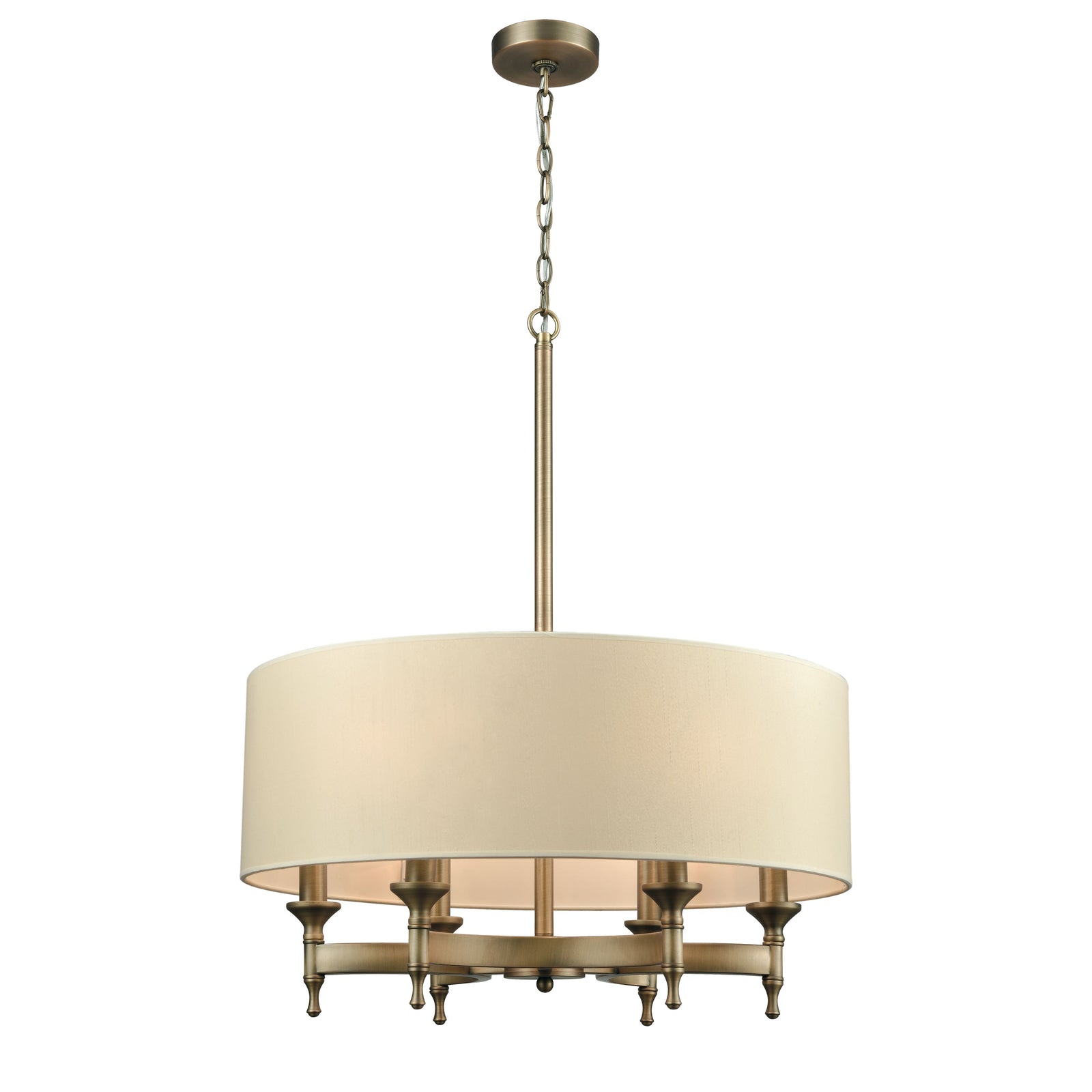 Pembroke 24'' Wide 6-Light Chandelier - Antique Brass