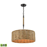 Weaverton 19'' Wide 3-Light Chandelier - Oil Rubbed Bronze - Includes LED Bulb