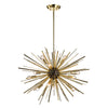 Starburst 27'' Wide 12-Light Chandelier - Polished Gold