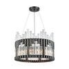 Throttle 21'' Wide 6-Light Chandelier - Dark Graphite
