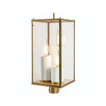 Back Bay 23.25'' High 3-Light Outdoor Post Light - Aged Brass