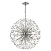 Starburst 27'' Wide 16-Light Chandelier - Polished Chrome
