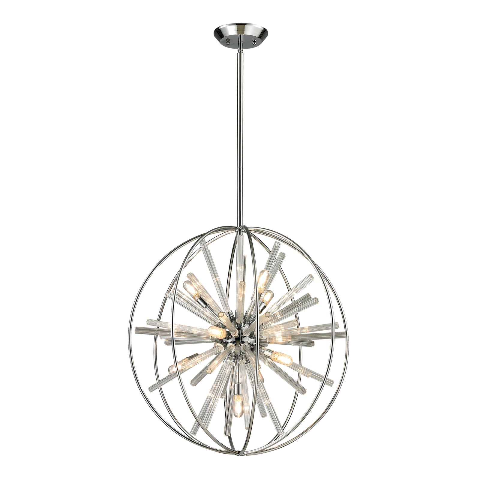 Twilight 22'' Wide 10-Light Chandelier - Polished Chrome