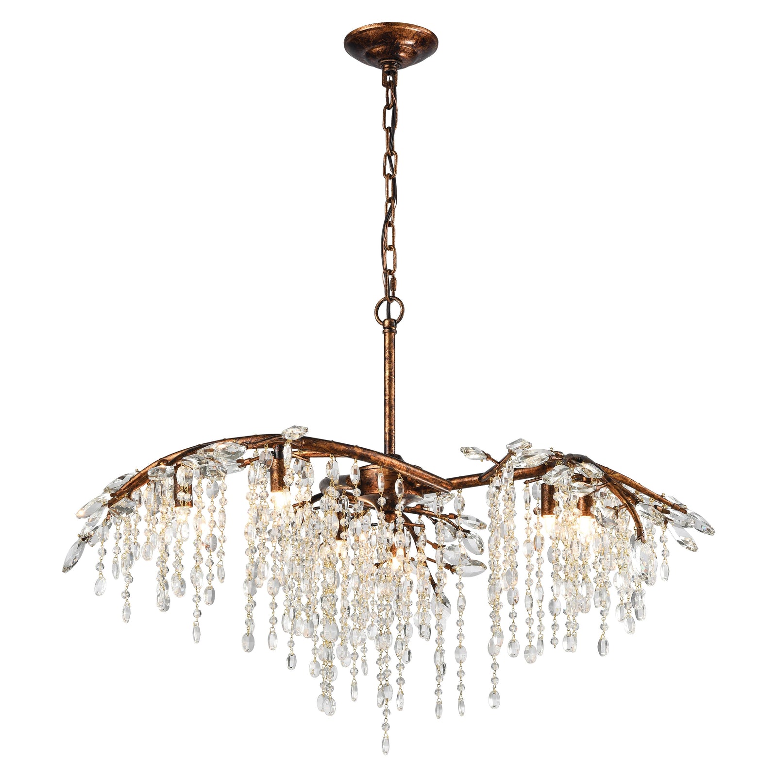 Elia 32'' Wide 6-Light Chandelier - Spanish Bronze