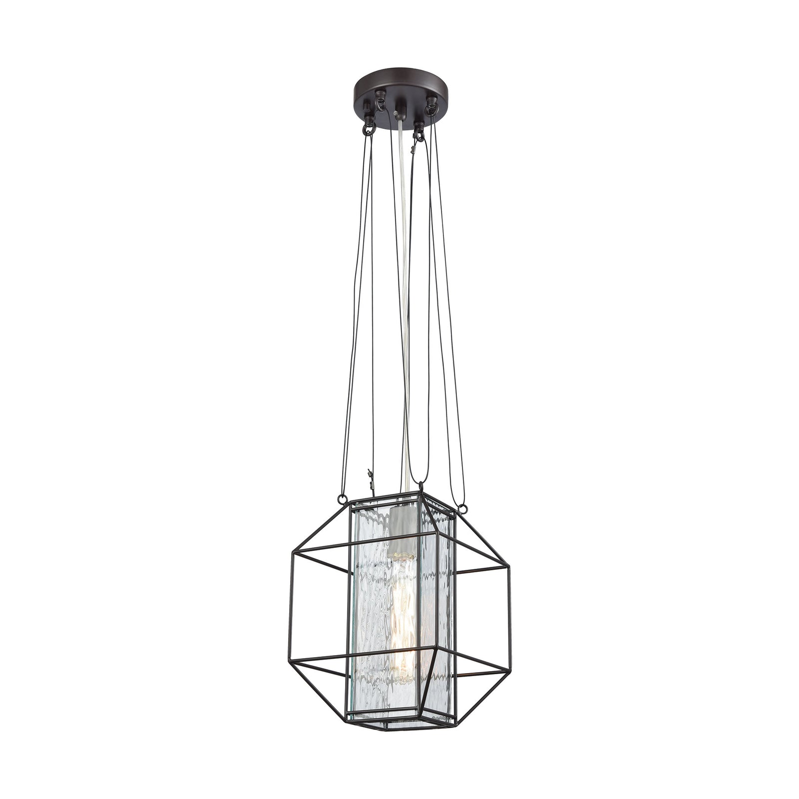 Waterbury 8'' Wide 1-Light Mini Pendant - Oil Rubbed Bronze