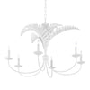 Royal Palm Chandelier - White