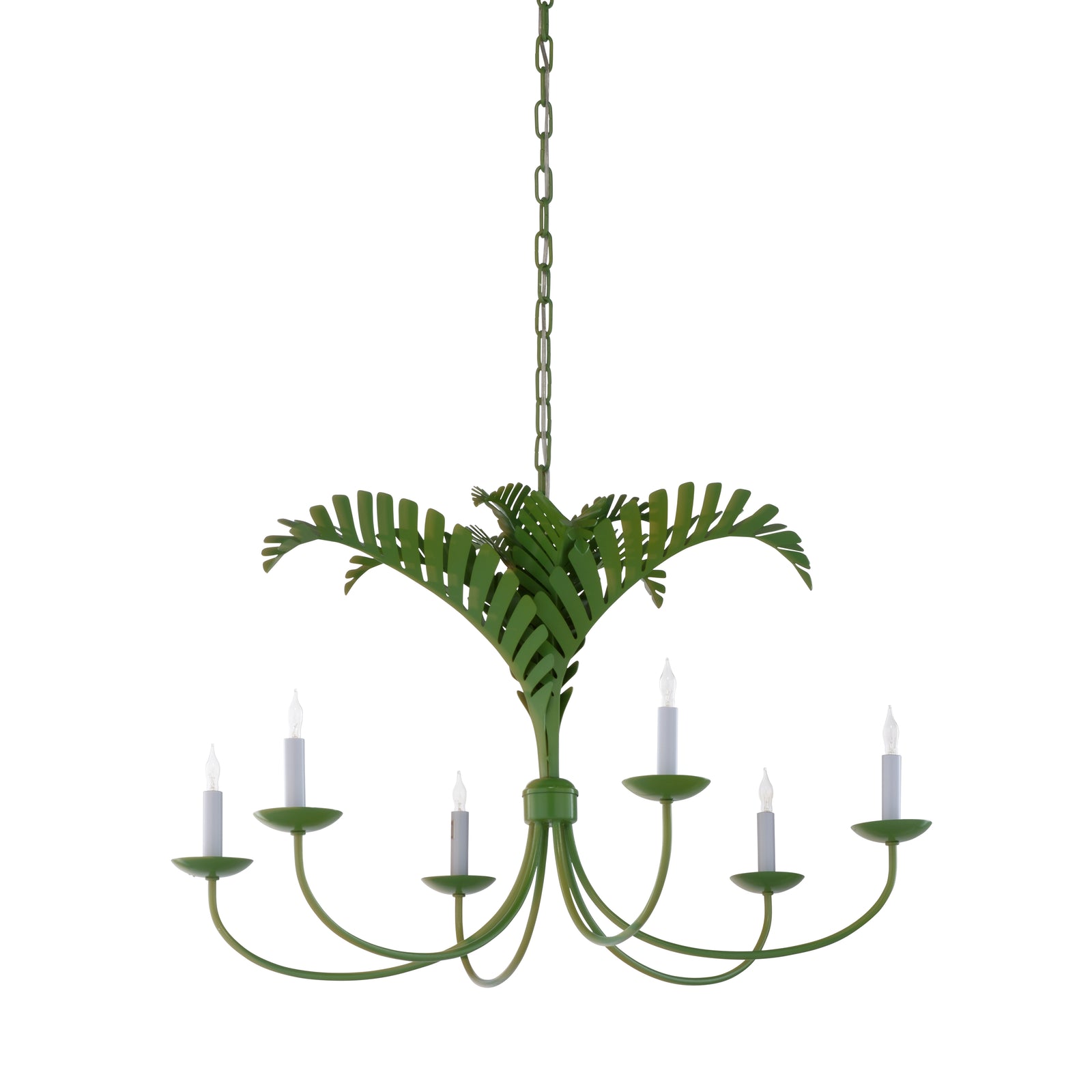 Royal Palm Chandelier - Green