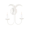 Petite Palm Sconce - White