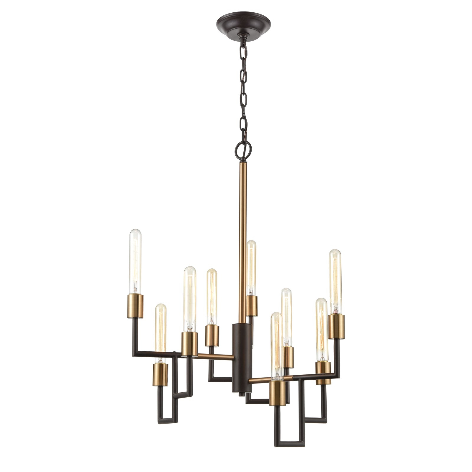 Congruency 23'' Wide 9-Light Chandelier - Oil Rubbed Bronze