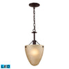 Jackson 9'' Wide 1-Light Semi Flush Mount - Oil Rubbed Bronze - Includes LED Bulbs