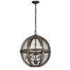 Renaissance Invention 18'' Wide 3-Light Chandelier - Weathered Zinc