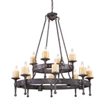 Cambridge 42'' Wide 12-Light Chandelier - Moonlit Rust