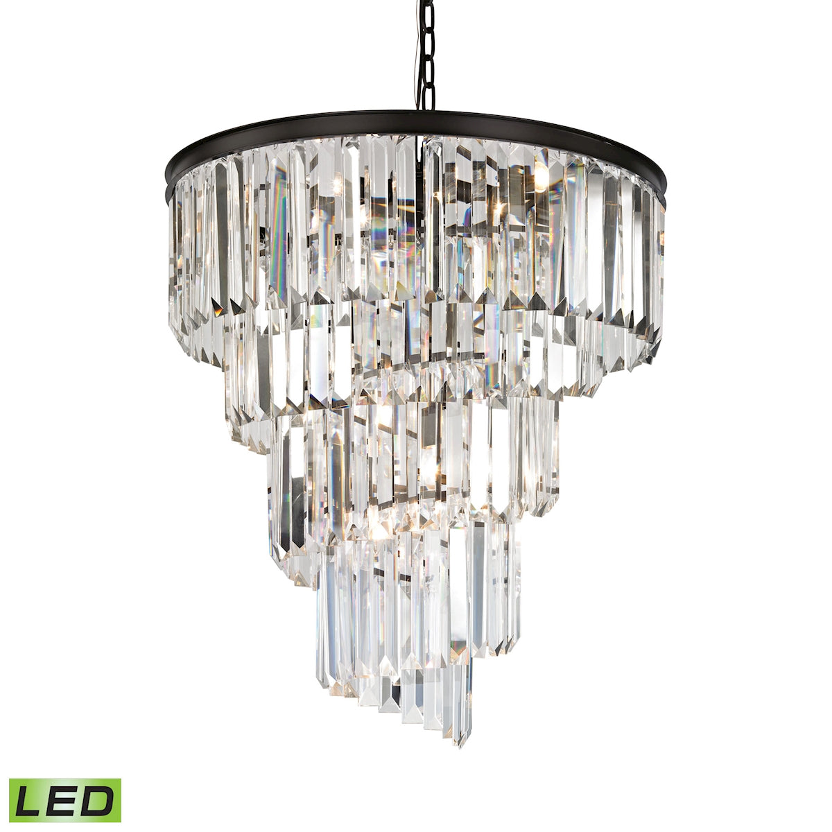 Palacial 26'' Wide 9-Light Chandelier - Oil Rubbed Bronze - Includes LED Bulb