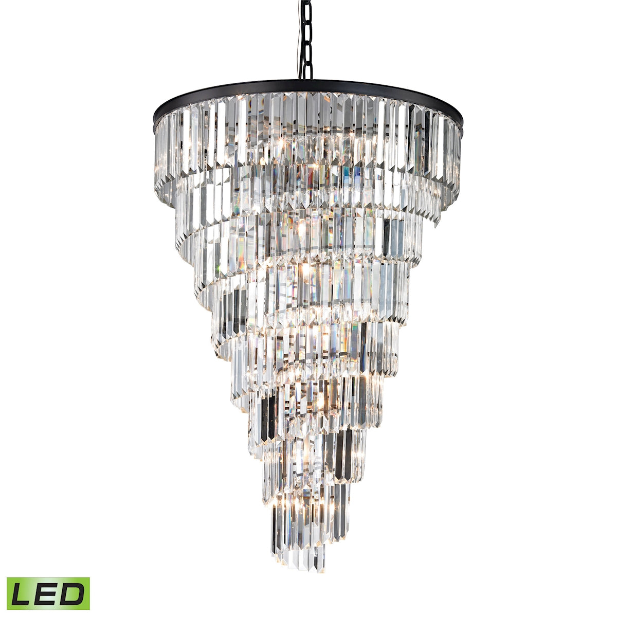 Palacial 36'' Wide 15-Light Chandelier - Oil Rubbed Bronze - Includes LED Bulb