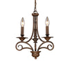 Gloucester 12'' Wide 3-Light Chandelier - Weathered Bronze