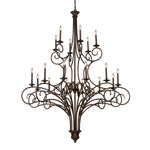 Gloucester 60'' Wide 18-Light Chandelier - Weathered Bronze