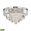 Palacial 31'' Wide 6-Light Chandelier - Polished Chrome - Includes LED Bulb