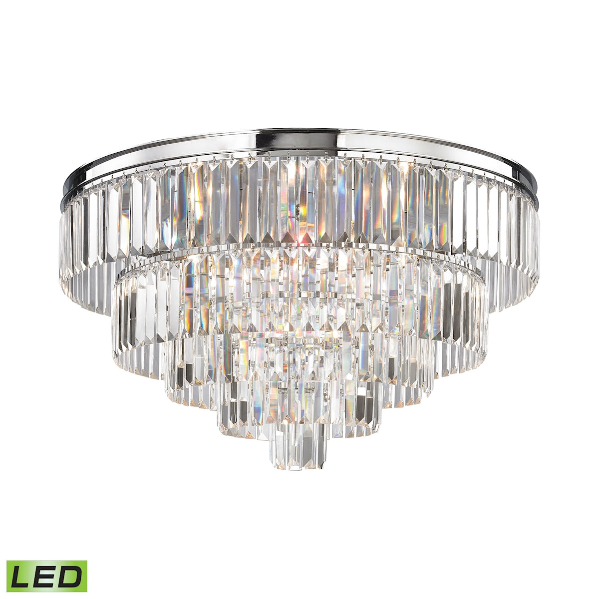 Palacial 31'' Wide 6-Light Chandelier - Polished Chrome - Includes LED Bulb