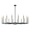 Livingston 52'' Wide 16-Light Chandelier - Matte Black