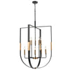 Heathrow 28'' Wide 10-Light Chandelier - Matte Black