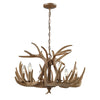 Elk 25'' Wide 6-Light Chandelier - Wood Tone