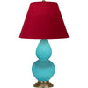 Egg Blue Double Gourd Table Lamp