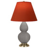 Smokey Taupe Small Double Gourd Accent Lamp