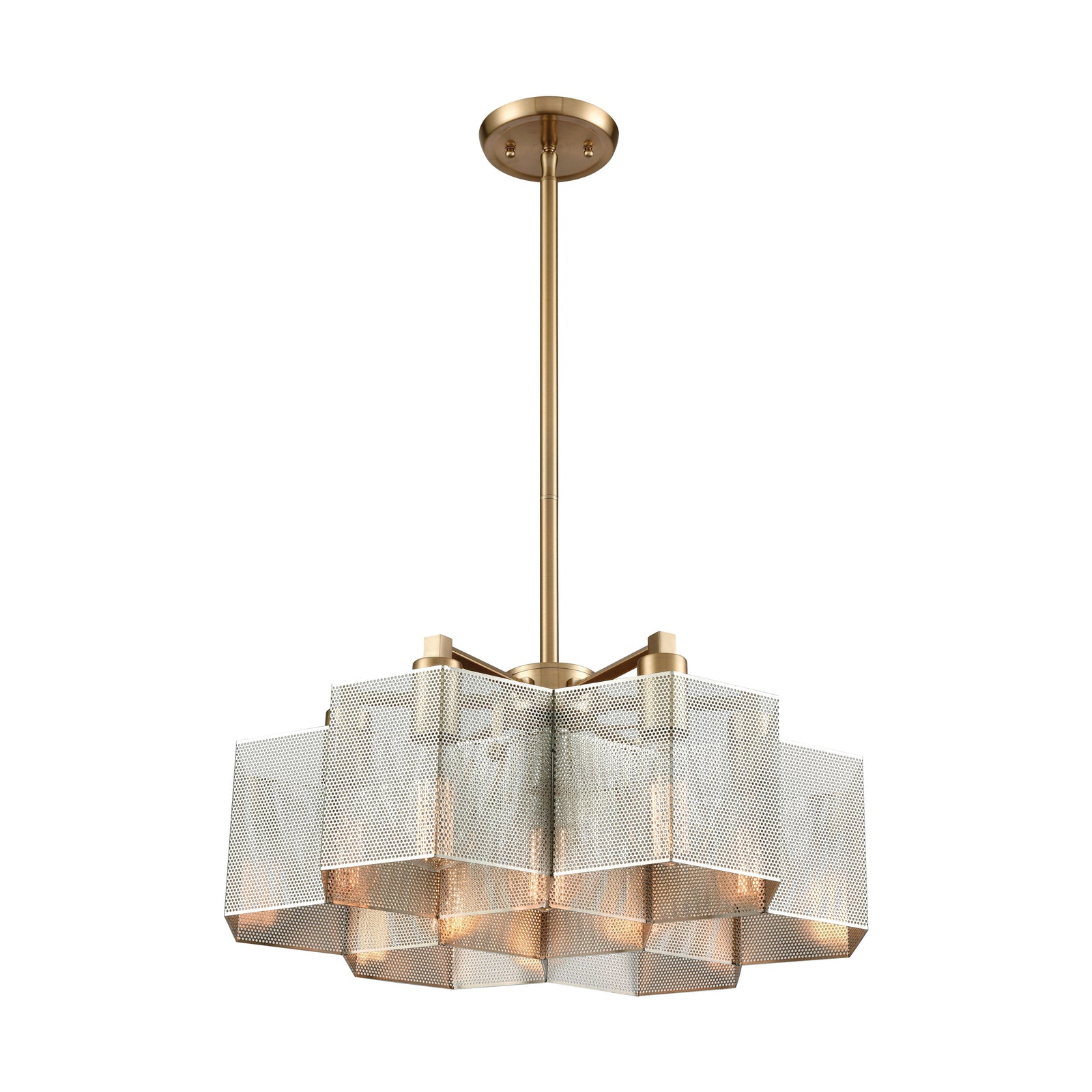 Compartir 20'' Wide 7-Light Chandelier - Polished Nickel