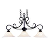 Buckingham 40'' Wide 3-Light Linear Chandelier - Matte Black
