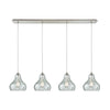 Belmont 46'' Wide 4-Light Linear Pendant - Satin Nickel