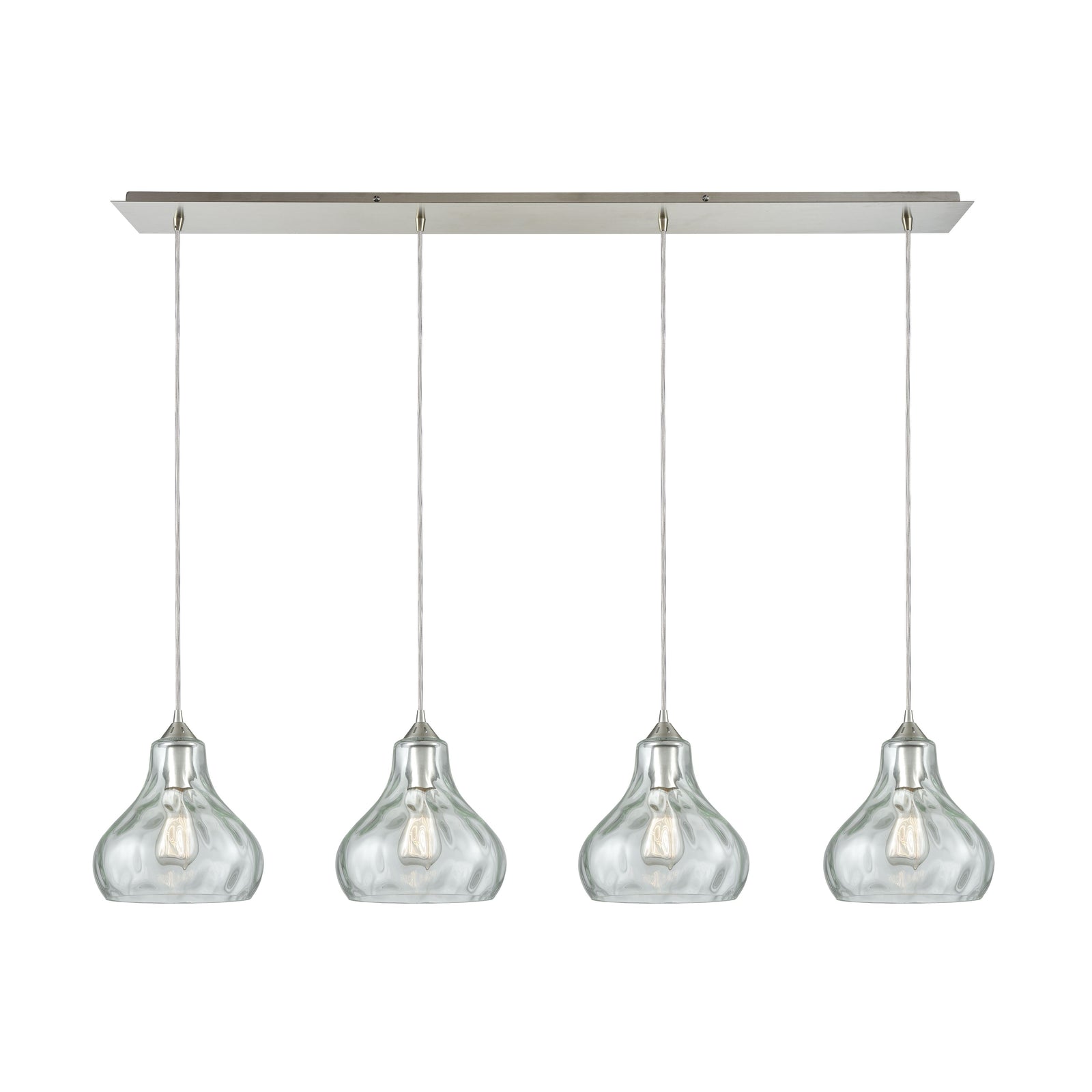 Belmont 46'' Wide 4-Light Linear Pendant - Satin Nickel