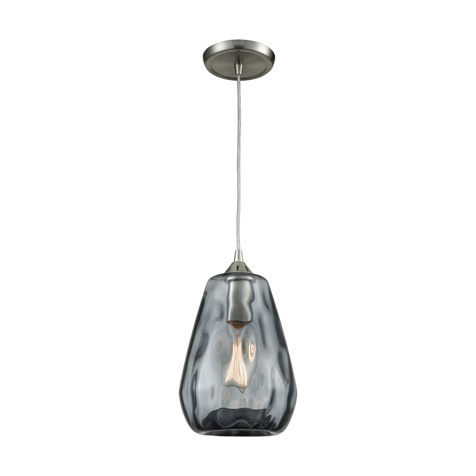 Tulare 7'' Wide 1-Light Pendant - Satin Nickel