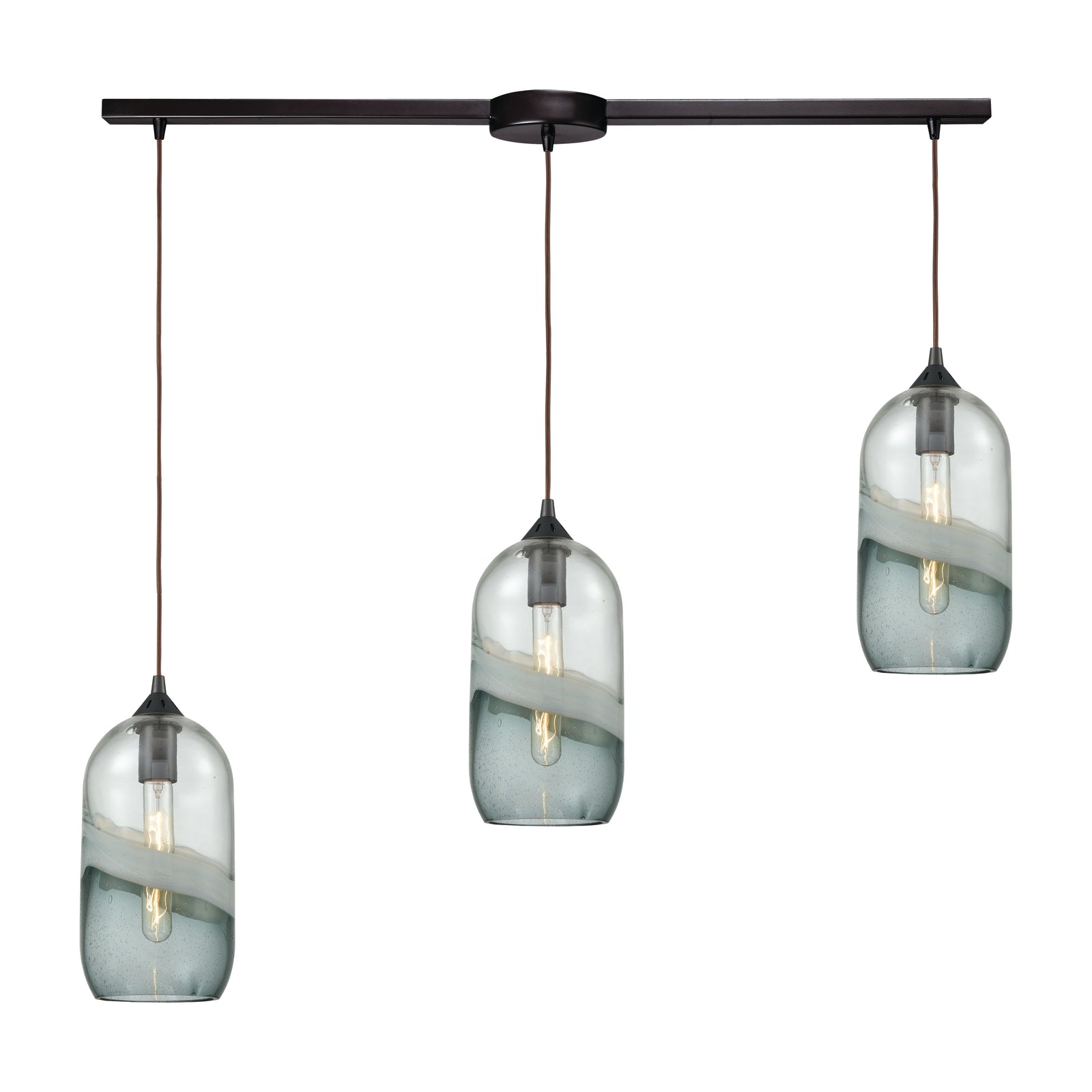 Sutter Creek 38'' Wide 3-Light Slim Linear Pendant - Oil Rubbed Bronze