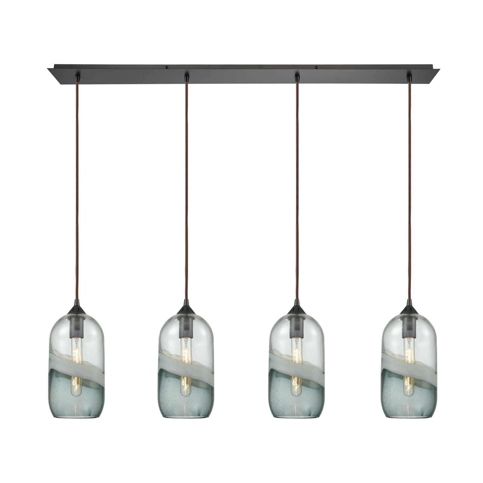 Sutter Creek 46'' Wide 4-Light Linear Pendant - Oil Rubbed Bronze