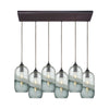 Sutter Creek 32'' Wide 6-Light Rectangular Pendant - Oil Rubbed Bronze