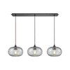 Volace 36'' Wide 3-Light Linear Pendant - Oil Rubbed Bronze