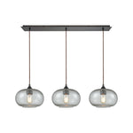 Volace 36'' Wide 3-Light Linear Pendant - Oil Rubbed Bronze