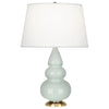 Celadon Small Triple Gourd Accent Lamp