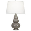 Smokey Taupe Small Triple Gourd Accent Lamp