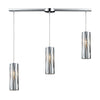 Chromia 36'' Wide 3-Light Slim Linear Pendant - Polished Chrome