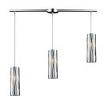 Chromia 36'' Wide 3-Light Slim Linear Pendant - Polished Chrome