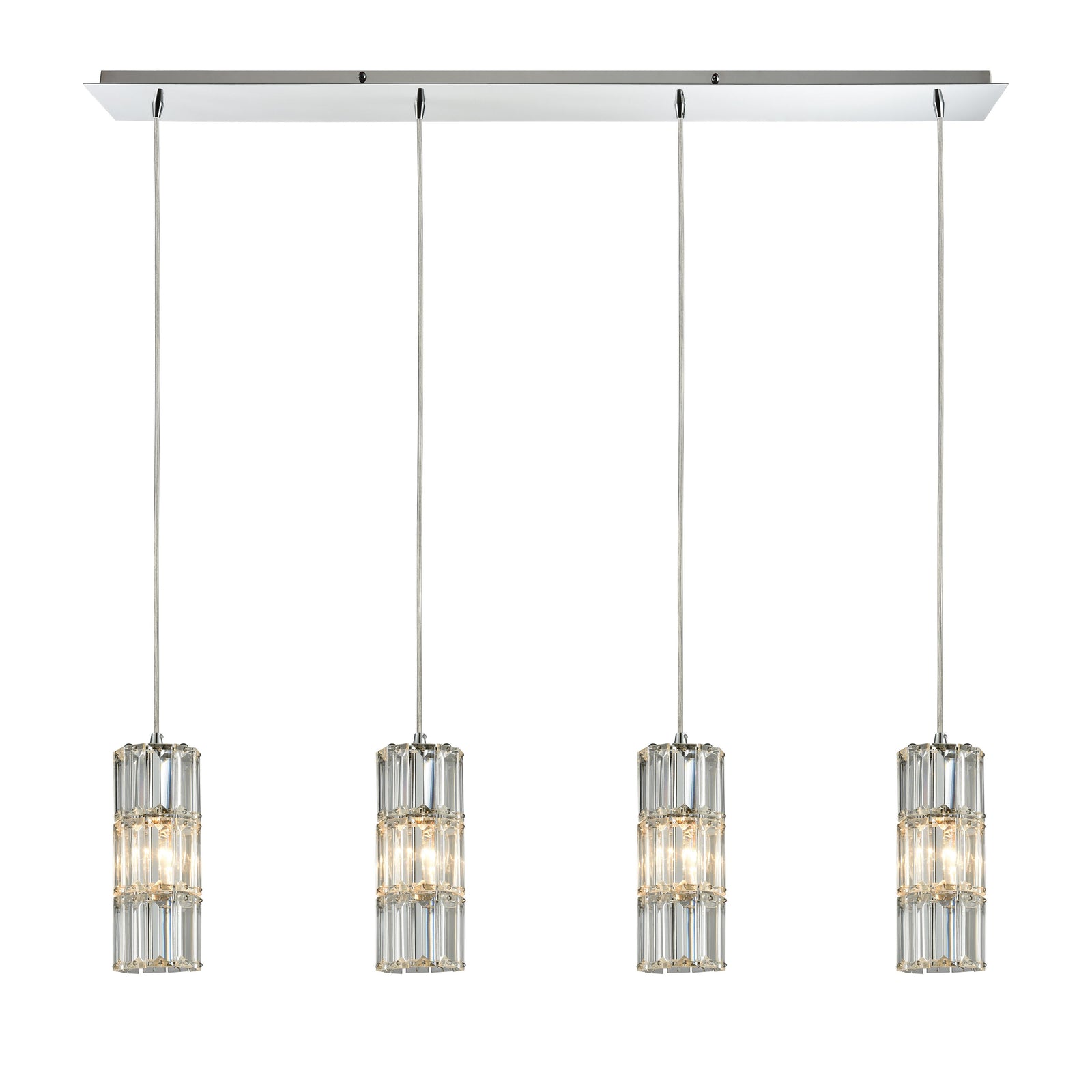 Cynthia 47'' Wide 4-Light Linear Pendant - Polished Chrome