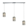 Cynthia 36'' Wide 3-Light Slim Linear Pendant - Polished Chrome