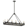 Lewisburg 34'' Wide 14-Light Linear Chandelier - Malted Rust