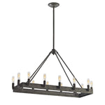 Lewisburg 34'' Wide 14-Light Linear Chandelier - Malted Rust