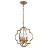 Chandette 14'' Wide 4-Light Chandelier - Matte Gold