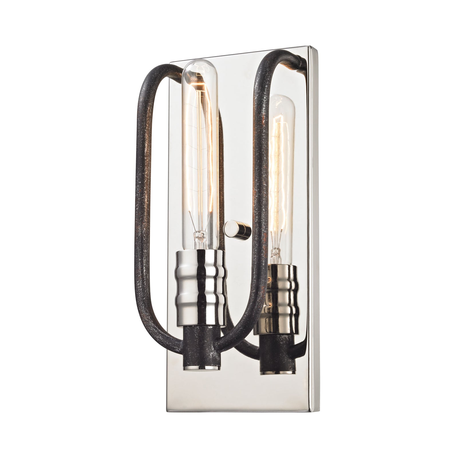 Continuum 12'' High 1-Light Sconce - Polished Nickel